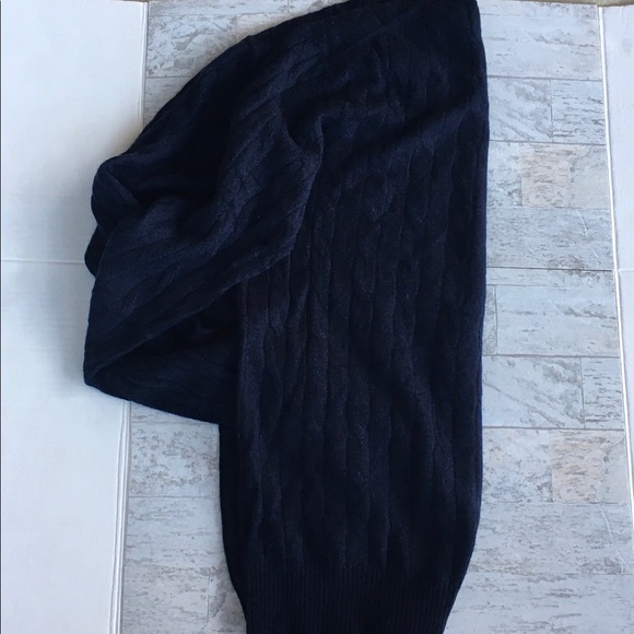 Christopher Fischer Cashmere mens knit sweater in size  XL, Navy blue, NWT - Picture 8 of 10